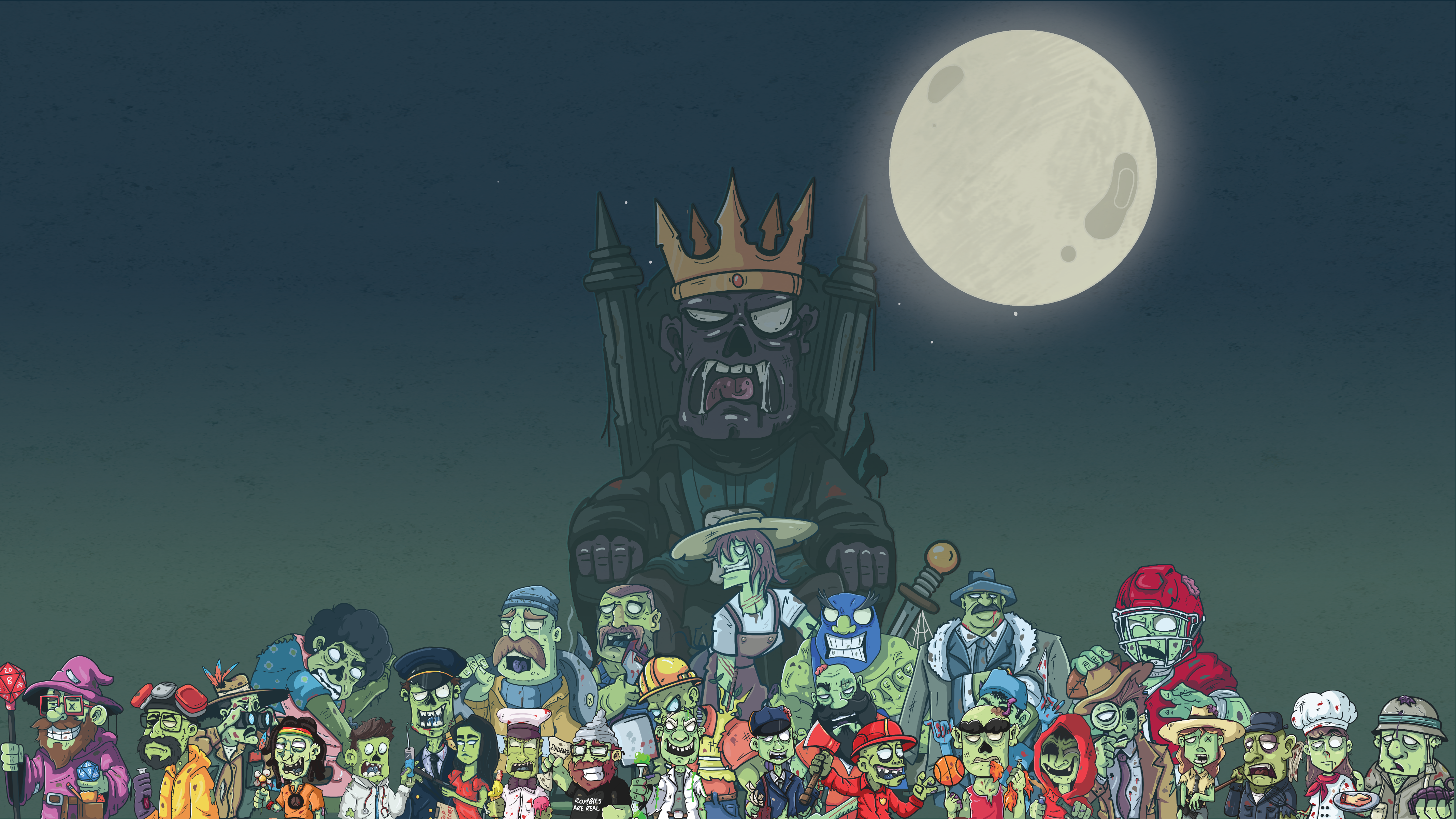 The Zombie Overlord horde